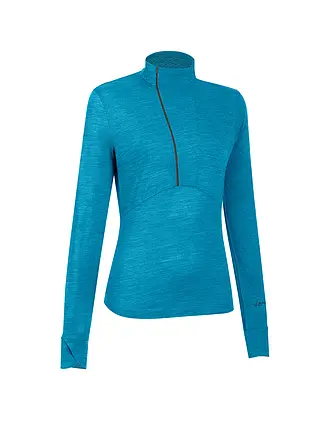 LAMUNT | Damen Funktions Zipshirt Alexandra | blau